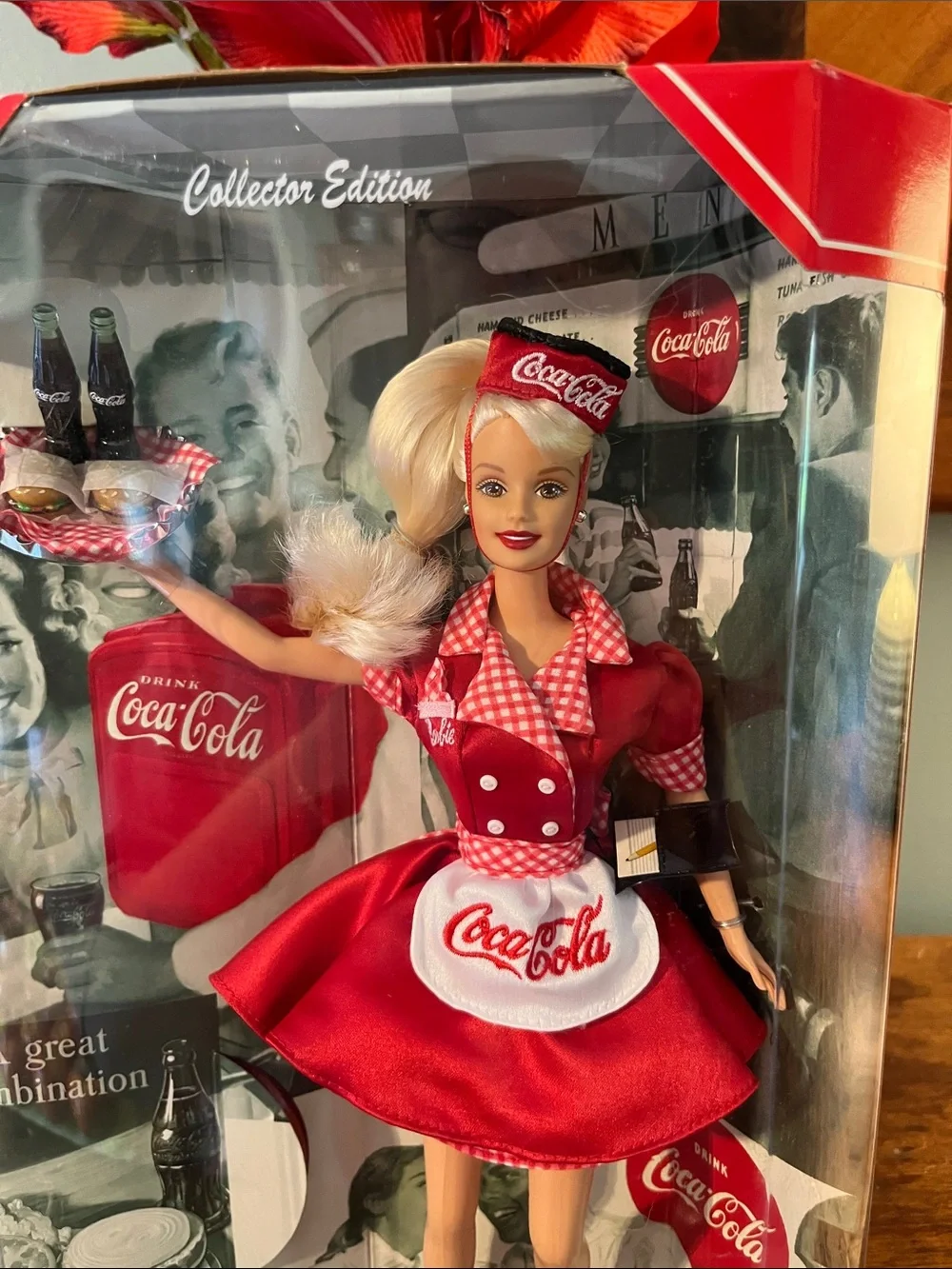 Coca Cola Red Diner Server Barbie Collector Edition